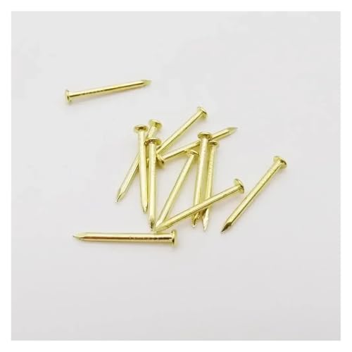 200 piezas Clavos Mini Cabeza Redonda Diámetro 1.2mm 1.5mm 1.8mm para bisagra de caja de joyería, muebles, tambor (1.5x20mm) miniatura 5
