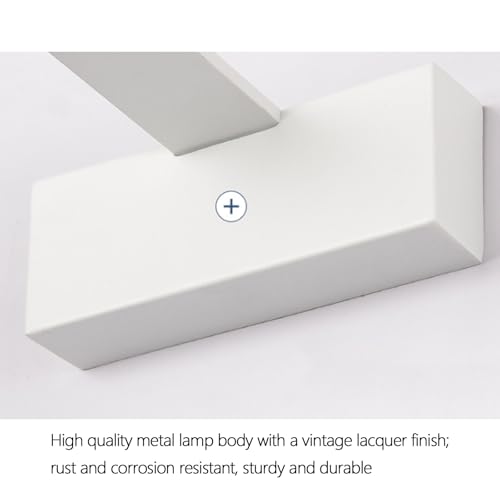 Lámpara de pared LED moderna rectangular en color negro de 42cm con luz cálida 3