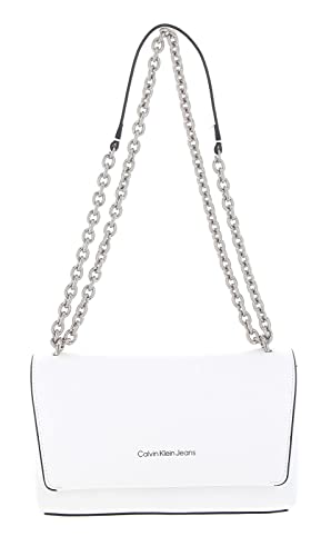 Calvin Klein CKJ Sculpted EW Flap Bag Ancient White