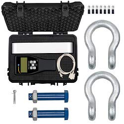 PCE Instruments, PCE‑DDM 20 Crane Scale/Tension Dynamometer for Industrial Weighing, Measures up to 20 t / 200 kN with ±0.1% Accuracy, Includes Remote Display, Peak/Summation Functions & Shackles