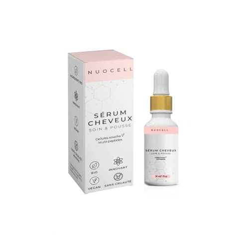 Sérum cheveux cellules souches végétales bio et vegan 30 ml