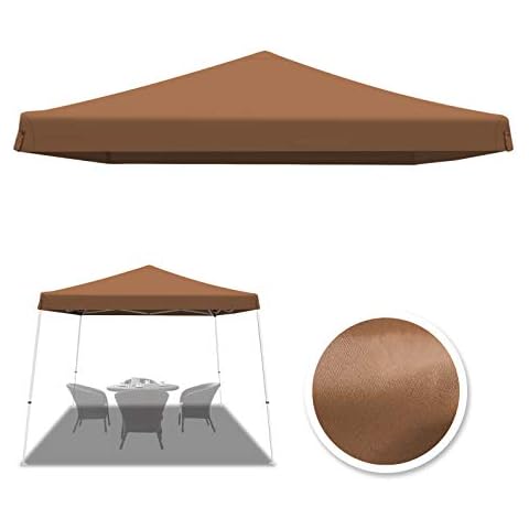 BenefitUSA 8'x8' Replacement Canopy Top for Slant Leg Frame (Brown) Cover