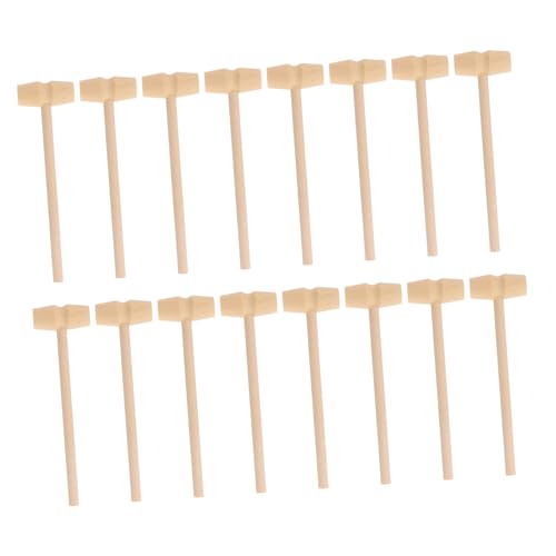 ARTIBETTER Funny Mallet Toy Set 20 Pcs Mini Hammers for Boys and Girls Solid Wood Hammer Toys for Toddlers