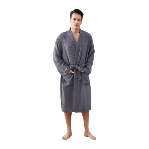 FG FEAYIGUDIM Mens Robes Waffle Lightweight Spa...