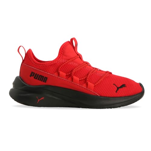 Image of PUMA Kids Girls Softride One4all Sunset Sky Gradient Logo Slip On Sneakers Shoes Casual - Orange, Purple