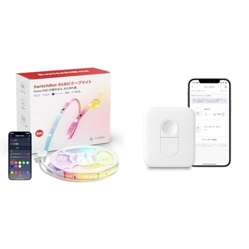 SwitchBot RGBIC LEDe[vCg [g{^ ^b` - SwitchBotfoCXɑΉ {^ŕfoCX uꏊR u {^ Google Home IFTTTCtgSiri SmartTh