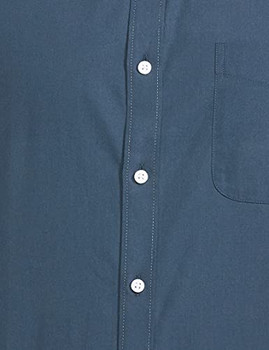 Image of Marks & Spencer Mens Solid Polyester Blend Collared Neck Regular Fit Easy Iron Shirt (Pack of 2)