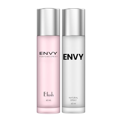 Image of ENVY Blush & Natural Perfume For Women - 60 ML Each, Pack of 2|Premium & Long Lasting Perfume| Eau de Parfum