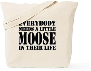 CafePress Get A Little Moose Tote-Bag Natural Canvas Tote-Bag,Shopping-Bag