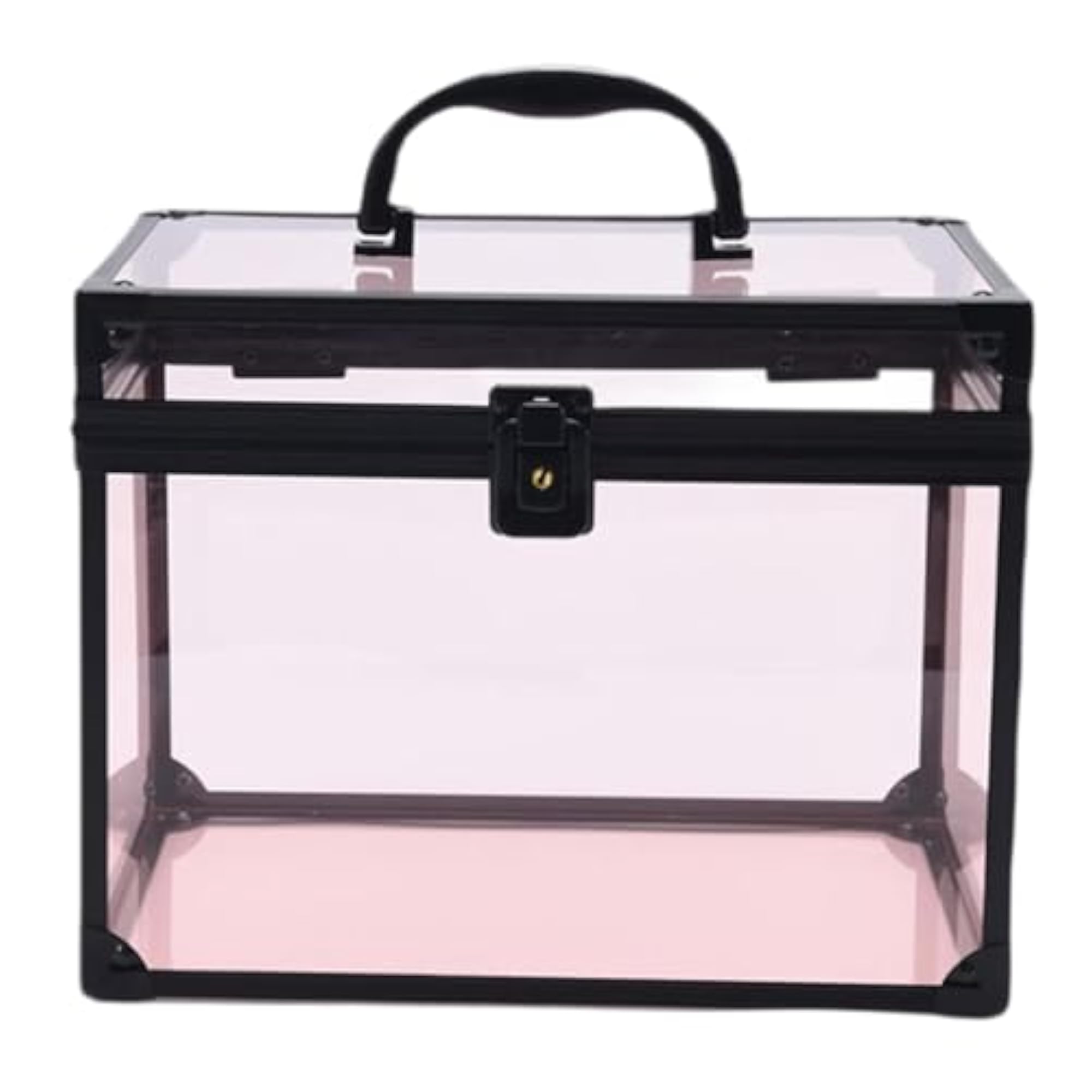 Acrylic Makeup Case Clear Crown Box for Vanity Counter