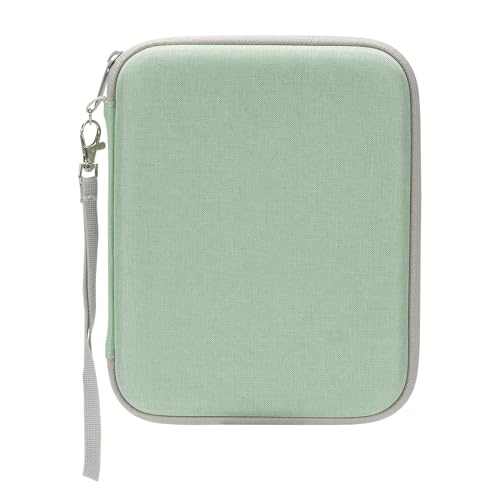 Image of Jeachan Card Case for Yoto cards, Soft Portable Folder with Zipper & 80 Pockets Player & Mini Audiobook Cards, Card Binder Holder with Sleeves for Travel (Green)