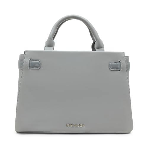 Steve Madden Roxanne Smooth Satchel with Patent Belt3