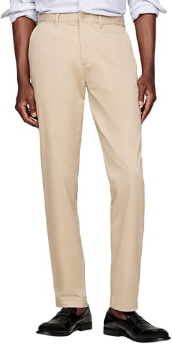 Tommy Hilfiger Herren Chino Hose Harlem Tapered Fit, Beige (Batique Khaki), 29W/36L – Ansicht 1