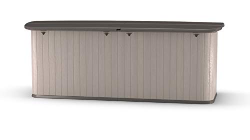 image for Suncast Multipurpose All-Weather Resin Storage Shed-Hinged Lid and Rei