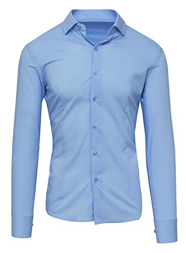 Chemise ajustée élégante coton stretch extensible mode homme formel