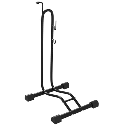 SPORTNOW Bicycle Storage Stand with Adjustable Hooks