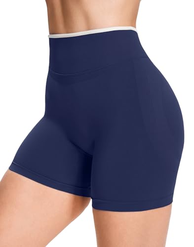 JOYSPELS Seamless Gym Shorts for Women High Waist Sculpting Scrunch Bums Booty Workout Yoga Cycling Womens Activewear Shorts - Image 3