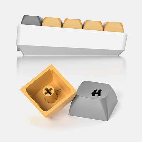 Image of Guffercty kred GTSP XDA Profile PBT Keycaps, 129-Keys Custom Dye Sublimation Keycaps With For MAC Win Fullsize, Tenkeyless, Winkeyless, 75%, 65%, 60% Keyboard (Desert)