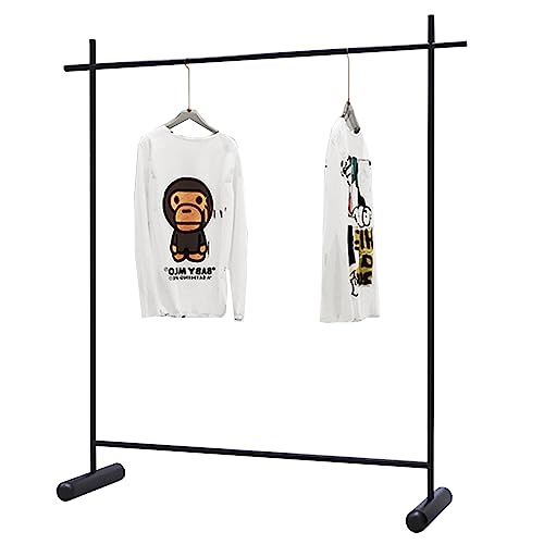 Portant à vêtements noir pour boutique et penderie chambre