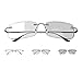 K.LAVER Photochromic Bifocal Reading Glasses Anti-blue Light Glasses Rimless Transition Sunglasses Women Men Sun Readers