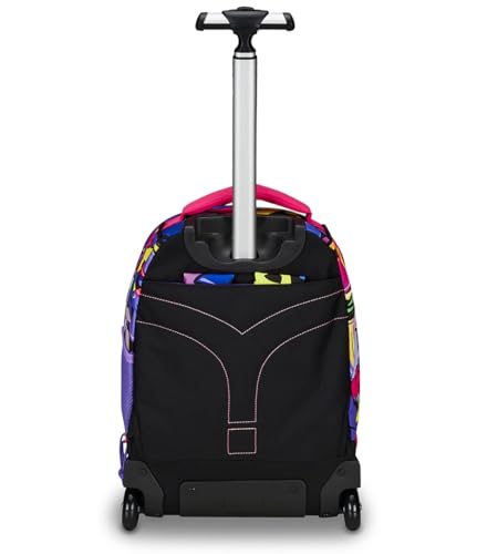 Trolley Escolar Mitama Run Hip-Hop Diamond Morado con Doble Compartimento 4