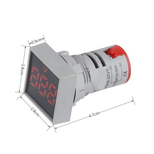 Indicateur AD16-22VS voltmètre AC 20-500V pour surveiller tableau carré - 7