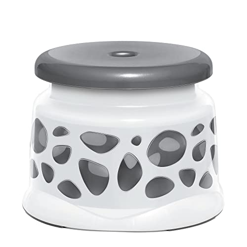 Milton Duplex 25 Spa 3 PCS Bathroom Set, Sturdy and Durable, Bucket 25L, Stool and Mug 1L, Lightweight and Rigid, Plastic Bathware Combo, Easy to Clean and Attractive Design, Grey