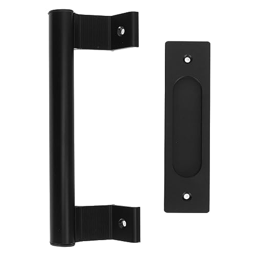 Maçaneta da Porta Deslizante Dupla Face Universal Em Liga de Alumínio Preto Maçanetas da Porta do Ce