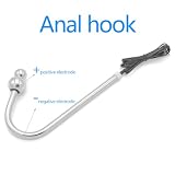 NAIXBTY SM Elektro Schock Edelstahl Analhaken mit Ball Elektrostimulation Bondage Analplug Anal Hook Analspielzeug Anal Plug BDSM Extrem Buttplug Anus Masturbator E-stim Sexspielzeug für Männer Frauen