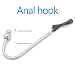 NAIXBTY SM Elektro Schock Edelstahl Analhaken mit Ball Elektrostimulation Bondage Analplug Anal Hook Analspielzeug Anal Plug BDSM Extrem Buttplug Anus Masturbator E-stim Sexspielzeug für Männer Frauen