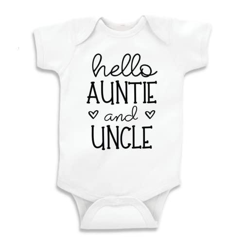 Bump and Beyond Designs Pregnancy Announcement, Hello Auntie and Uncle