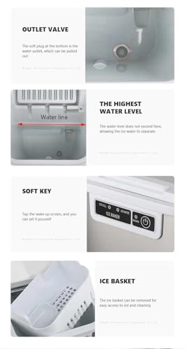 Máquina Portátil para Hielo Small Ice Maker 9 Cubos miniatura 7