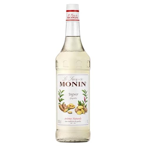 Monin Sirup Ingwer (1 x 1,0l) - für erfrischende Cocktails Tee Rezepte - Natürlicher Geschmack ohne künstliche Zusatzstoffe