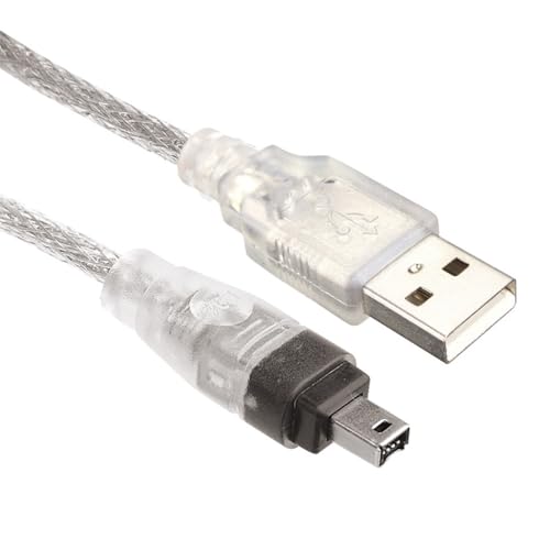 xiwai USB-Stecker auf Firewire IEEE 1394 4-poliger Stecker iLink-Adapterkabel für SONY DCR-TRV75E DV