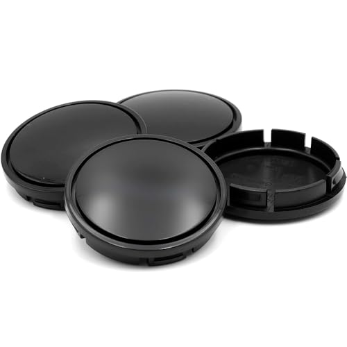 4Pcs Tapas centrales 56mm,Tapacubos Seat Universales,Accesorios para Llantas de Neumáticos de Coche,Accesorios de protección,Tapas Decorativas para Llantas,Accesorios para Automóviles,Black