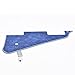 KAISH Blue Pearl LP Guitar Pickguard with Chrome Stainless Steel Bracket and Steel Mounting Screws for USA Gibson Les Paul
