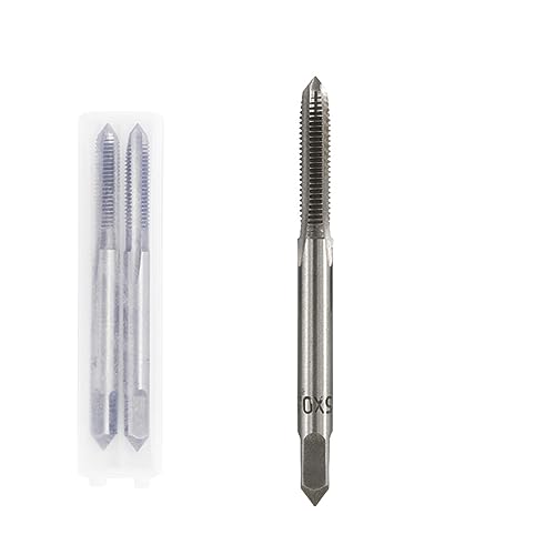 2pcs HSS Metric Screw Tap Set M3-M16, Straight Flute Drill Bits, Precision Hand Tools for Metal, Wood, and Plastic, Ideal for DIY and Professional Use (Includes 2pcs M4x0.7)