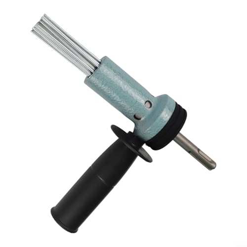 Desiumite Electric Hammer Needle Scaler Adapter for SDS Shank, Hardened Alloy Steel Rust and Concrete Remover with 18-Needle Technology, Multi- Masonry Tool