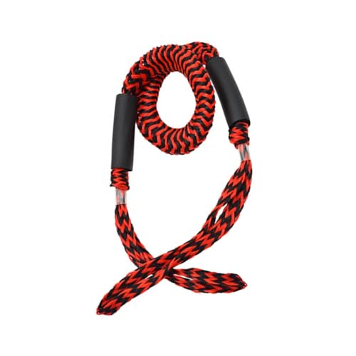 Ligne de port de bateau premium en corde marine élastique 1000 kg red black