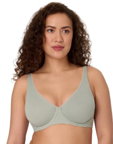 Image of Bali Womens Underwire Bra, Cotton Collection 2-ply Underwire Bra, Moisture-Wicking, Full Coverage, Convertible Straps