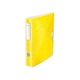 Dale un toque de color a tu escritorio con este y otros productos de la gama WOW de Leitz, Polyfoam ligero (2,8 mm), Lomo curvado para una sujeción cómoda, 3 compartimentos interiores para documentos sueltos, tarjetas de visita y bolígrafos, Respetuoso con el mobiliario gracias a su superficie antiarañazos
