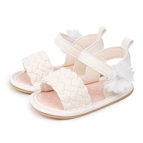 Image of CENCIRILY Infant Baby Girls Boys Sandals Summer Beach Outdoor Bowknot Soft Rubber Sole Toddler Princess Dress Flats Walking Shoes