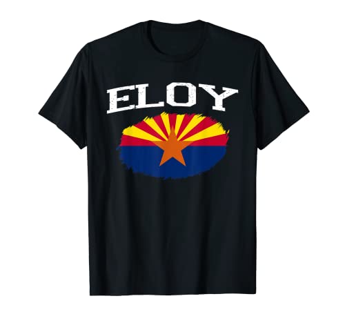 ELOY AZ ARIZONA Bandera Vintage USA Deportes Hombres Mujeres Camiseta