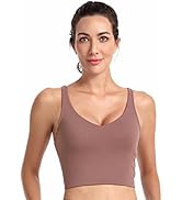 Sunzel Workout Tank for Women, Longline Padded Sports Bra Cute Crop Active Tops, Athletic Running...