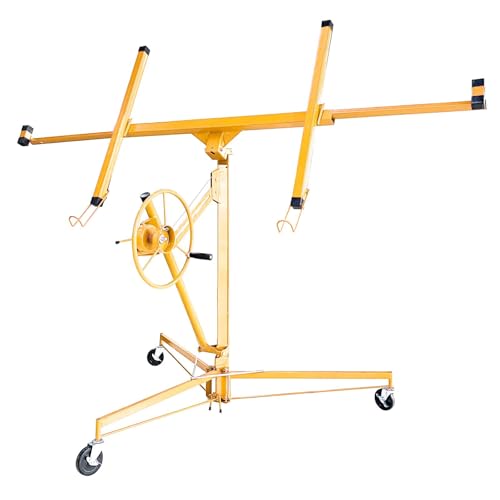 11 FT Drywall Lift Panel Hoist Jack (Yellow)