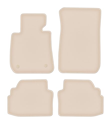 Tapis auto de prestige en velours pour habitacle de BMW 3 E92 coupé beige