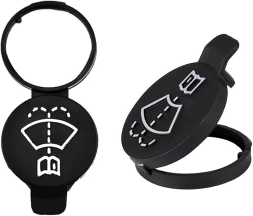 2PCS Windshield Washer Fluid Reservoir Cap,Ywbfove Windshield Wiper Washer Fluid Reservoir Tank Bottle Cap,12767700,13227300 Windshield Wiper Fluid Cap Replacement for Gmc Chevy Buick Cadillac