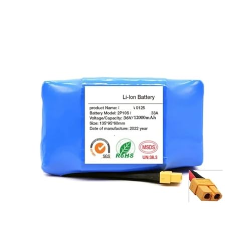 36V 12000mAh 10s2p Battery Packs Rechargeable Lithium Ion Battery For Electric Self Balancing Scooter HoverBoard Unicycle