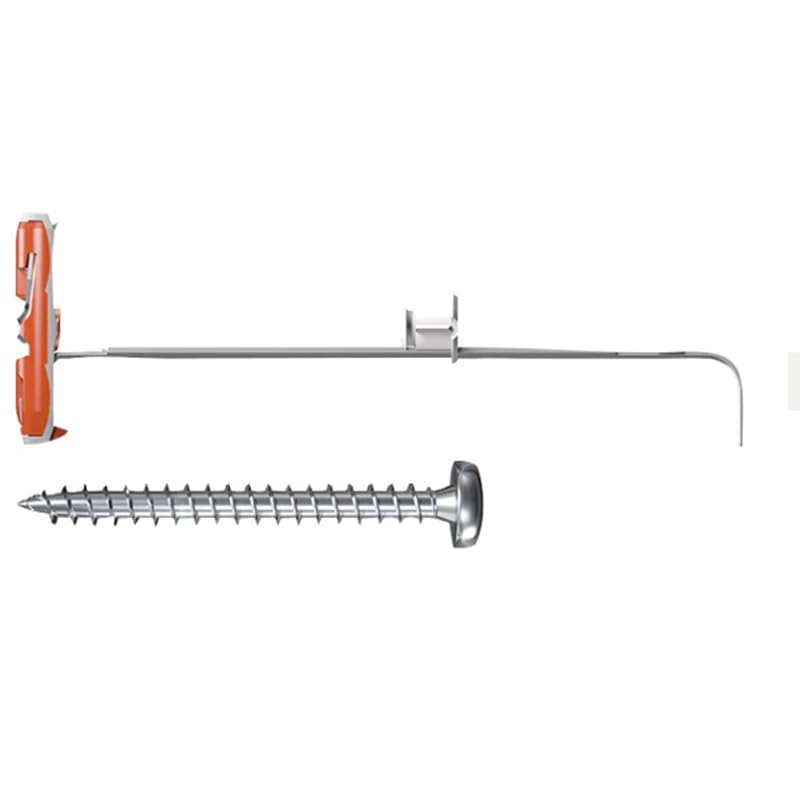 fischer - Tacos Compatibles con Placas de Yeso PLADUR® DuoTec, tornillos y tacos soporte tv 12 mm, Bolsa 2 uds tacos+ 2 uds Tornillos