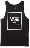 spain football shirt history  Vans Herren Print Box Tank T-Shirt, Schwarz (Black White Grey Melange), Medium